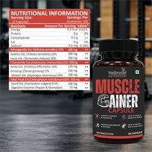 Helbrede Nutraherbs Muscle Gainer Capsule | Muscle Strength, Recovery & Lean Muscle Support | 60 Capsules