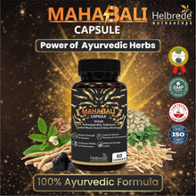 Mahabali Capsule for Men | Women Gym & Athlete Strength Booster | Ayurvedic Power Booster with Shilajit, Ashwagandha, Safed Musli, Kaunch Beej | Boost Strength, Stamina, Energy & Vitality | 60 Capsules |