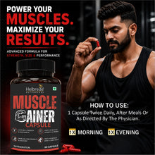 Helbrede Nutraherbs Muscle Gainer Capsule | Muscle Strength, Recovery & Lean Muscle Support | 60 Capsules