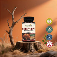 Helbrede Nutraherbs Cordyceps Mushroom Complex | Energy, Stamina & memory Support | 60 Vegetarian Capsules