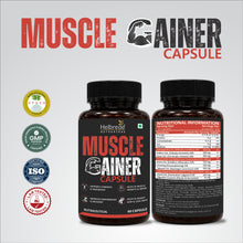Helbrede Nutraherbs Muscle Gainer Capsule | Muscle Strength, Recovery & Lean Muscle Support | 60 Capsules