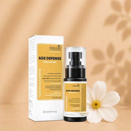 Helbrede Nutra Herbs Age Defense Face Serum – Anti-Aging, Hydrating & Skin Brightening Serum - Hebrede Nutraherbs