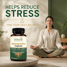 Helbrede Nutraherbs Ashwagandha Capsules 500mg | Withania Somnifera Root | 60 Capsules