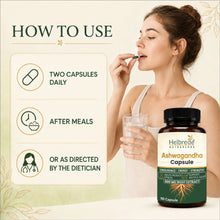 Helbrede Nutraherbs Ashwagandha Capsules 500mg | Withania Somnifera Root | 60 Capsules