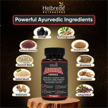 Balwan Capsules for Men | Gym & Athlete Strength Booster |  Ayurvedic Power Booster Enriched with Abhrak Bhasma & Vang Bhasma | Premium Herbal Formula for Natural Vitality, Endurance & Wellness | Enriched with potent ingredients like Shilajit| 60 Capsules