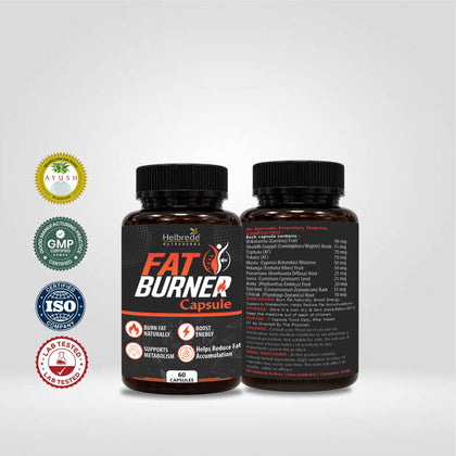 Helbrede Nutra Herbs Fat Burner Capsule – Ayurvedic Weight Management & Metabolism Support - Hebrede Nutraherbs