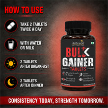 Helbrede Nutraherbs Bulk Gainer Tablets | Muscle Growth, Strength & Healthy Weight Gain Supplement