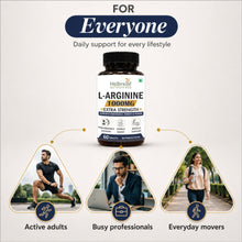 Helbrede L-Arginine 1000 mg Tablets | Amino Acid for Endurance & Workout Support | 60 Tablets
