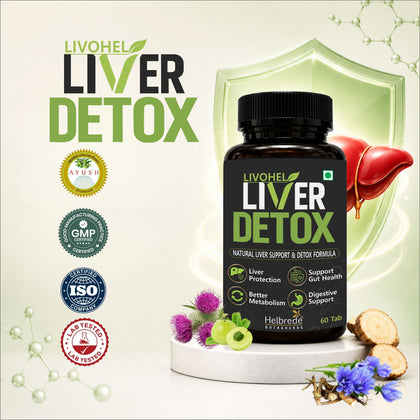 Levohel Liver Detox Tablets – Advanced Liver Support & Natural Detox Formula - Hebrede Nutraherbs