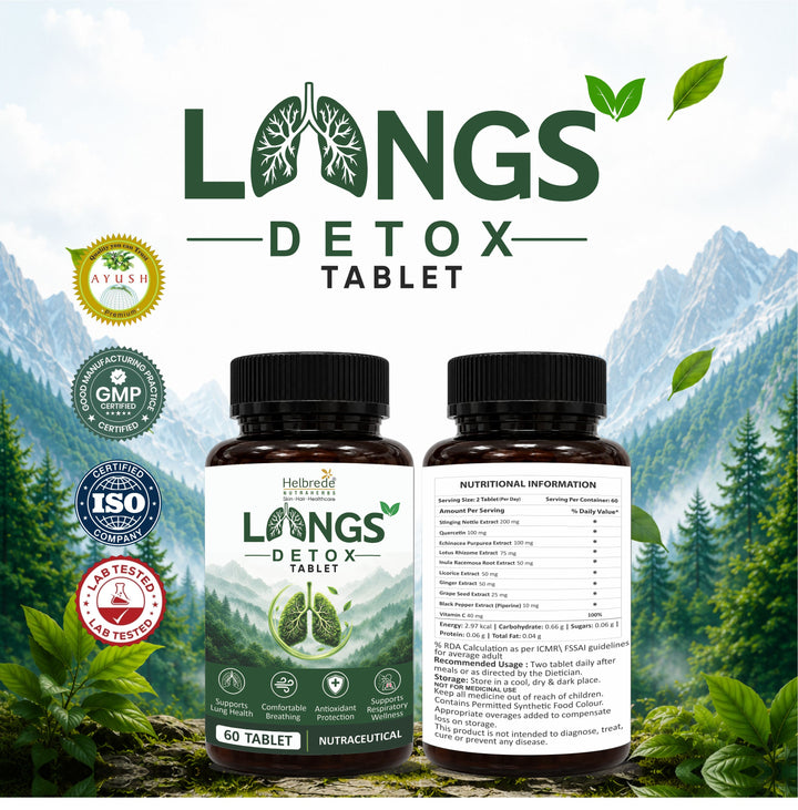 Lung Detox Tablets | Herbal Respiratory Support Supplement