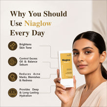Helbrede Nutraherbs Niaglow Face Serum | Niacinamide 10% & Hyaluronic Acid 2% Serum for Glowing Skin