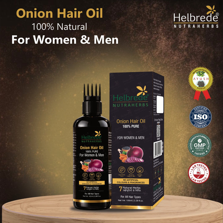 Nutraherbs Onion Hair Oil with the Goodness of Onion Seed Oil | 100 ML