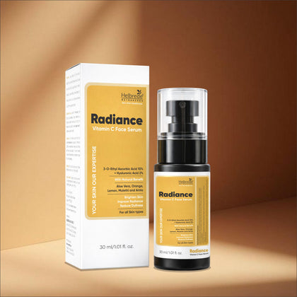 Helbrede Nutra Herbs Radiance Vitamin C Face Serum – Brightening, Hydrating & Glow Boosting Serum - Hebrede Nutraherbs