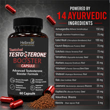 Helbrede testohel Testosterone Booster Capsule | Best Ayurvedic Testosterone Booster for Men | Strength, Stamina & Vitality Support