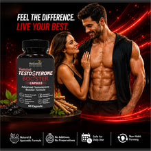 Helbrede testohel Testosterone Booster Capsule | Best Ayurvedic Testosterone Booster for Men | Strength, Stamina & Vitality Support